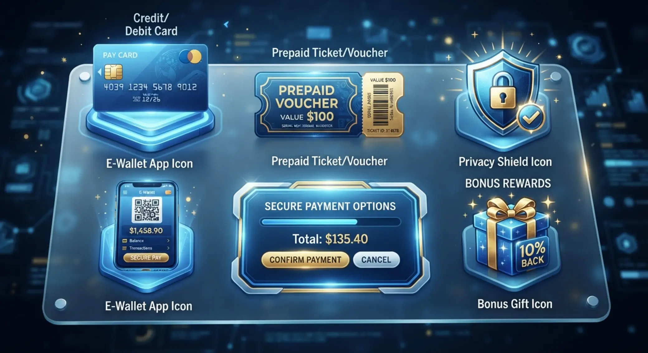 Paysafecard face aux autres moyens de paiement Comparaison visuelle entre ticket prépayé, carte bancaire et portefeuille électronique