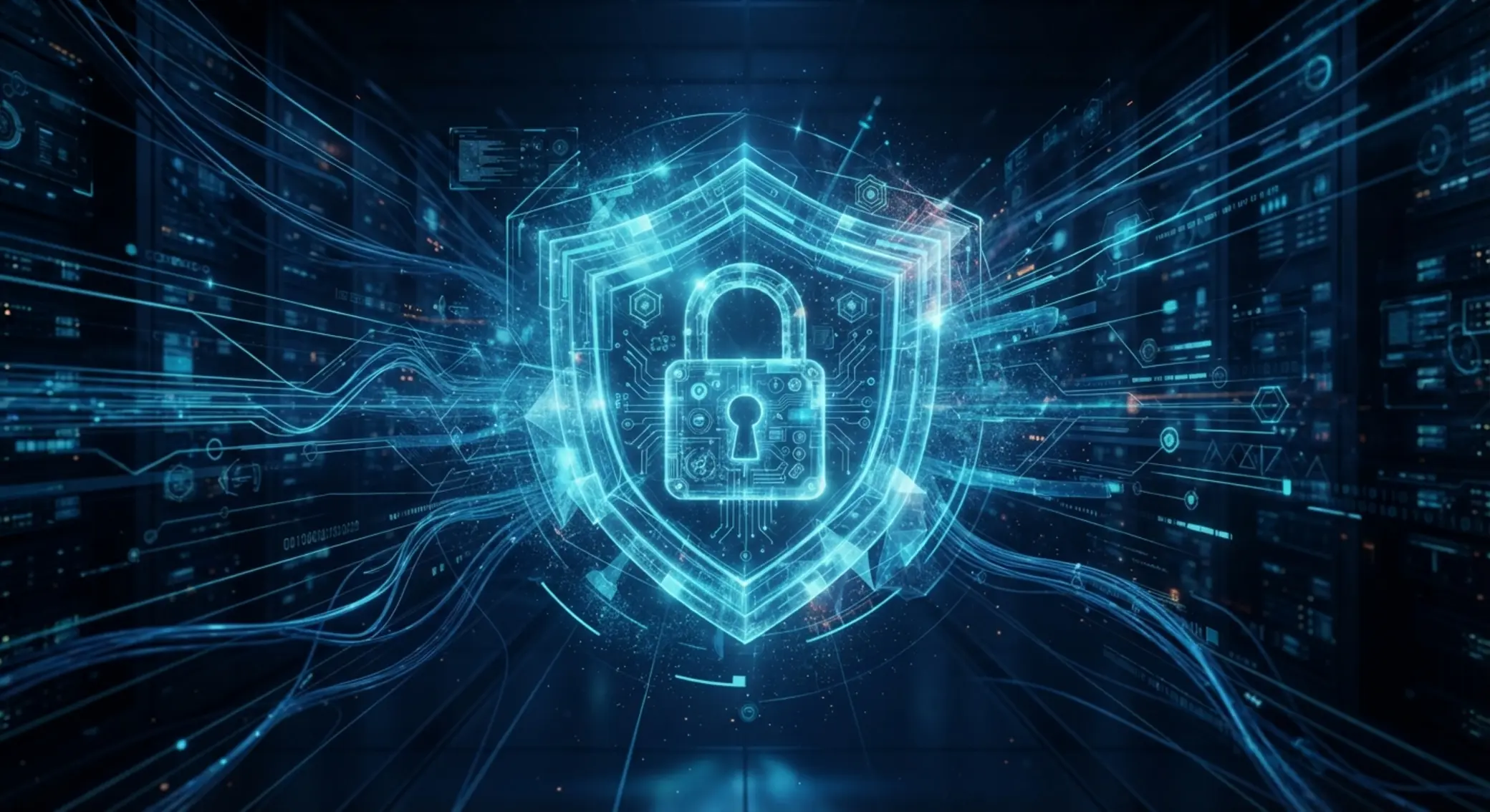 Sécurité numérique et protection des données Illustration abstraite de sécurité numérique pour paiements en ligne