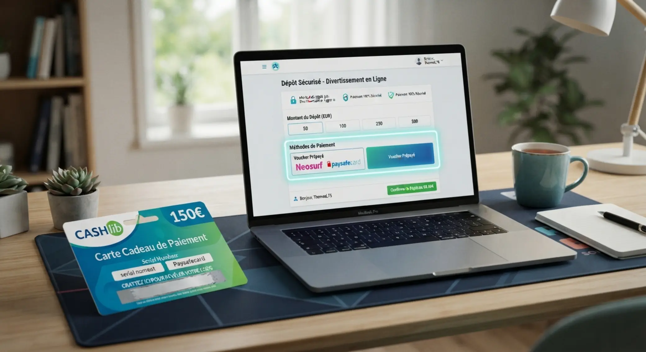 Fonctionnement du paiement prépayé en ligne Ticket prépayé et écran de dépÎt en ligne avec option de paiement prépayé