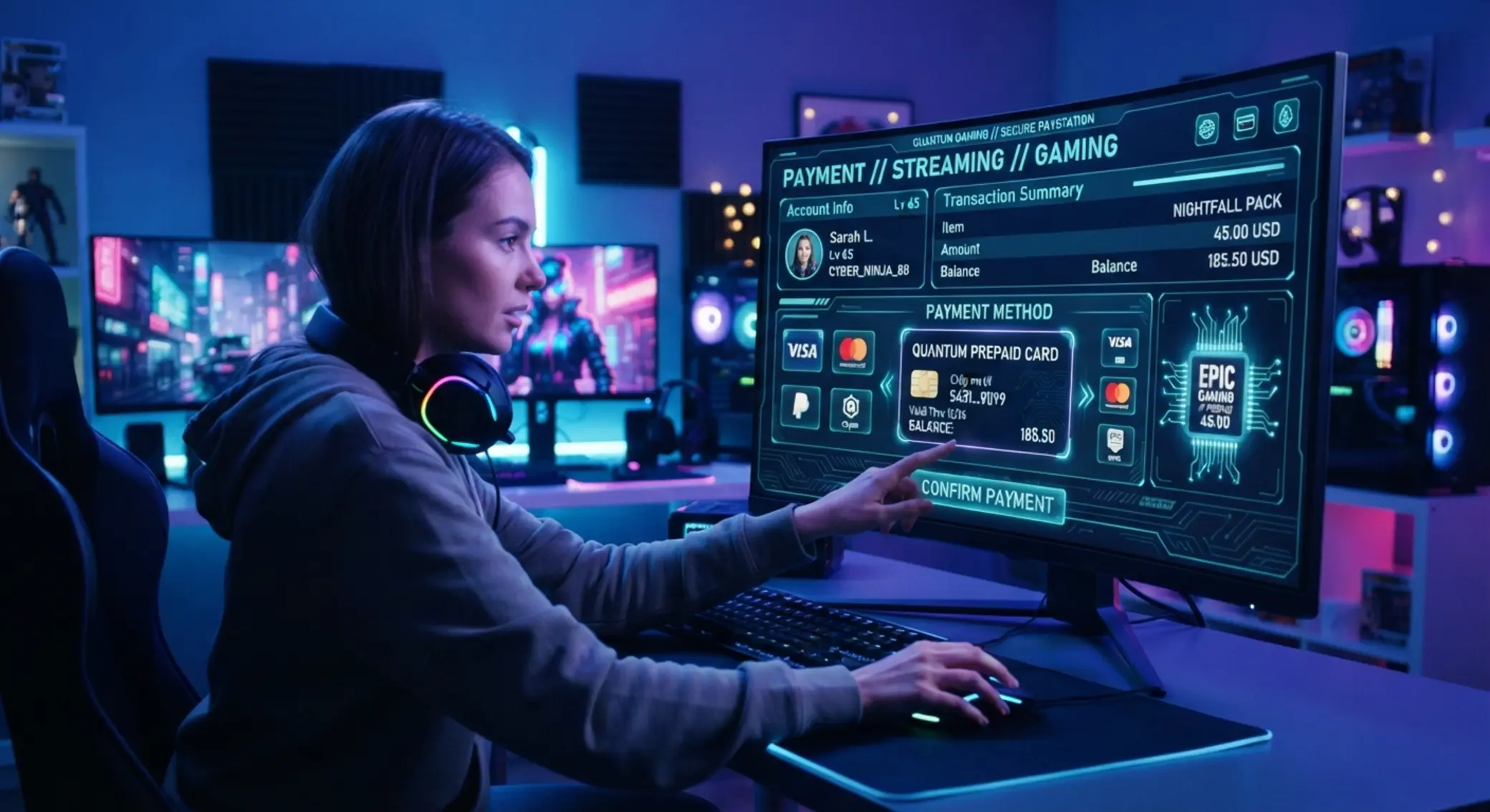 paysafecard et sa présence dans l’iGaming Visuel de paysafecard dans l’univers du gaming en ligne